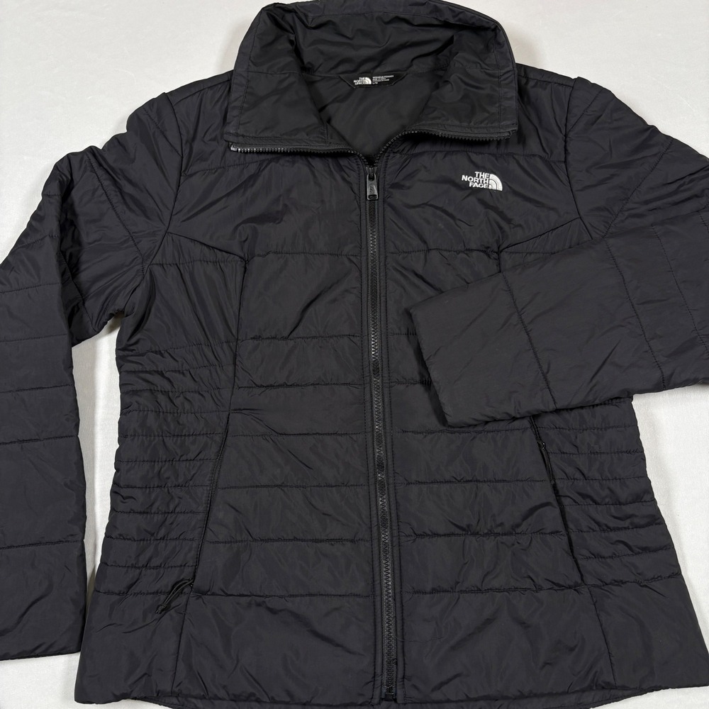 The North Face Harway Jacket Womens Large L Black Heatseeker Quilted Puffer Coat